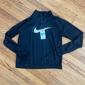 Nike Black and White Women's Running Pullover